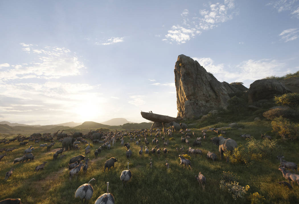 This image released by Disney shows a scene from "The Lion King." (Disney via AP)