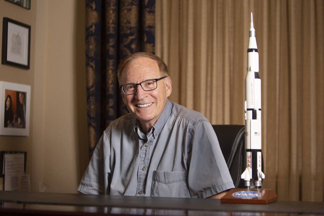 William Corney, retired UNLV business professor, was an engineer during the Apollo 11 Mission t ...