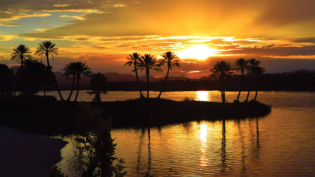 Lake Las Vegas at sunset. (Lake Las Vegas)