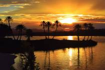 Lake Las Vegas at sunset. (Lake Las Vegas)