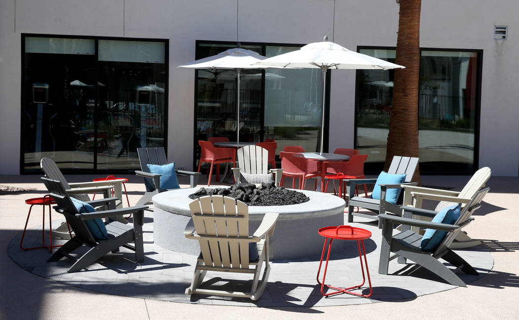 The Courtyard at The Degree, a recently-opened 226-unit on-campus student housing community at ...