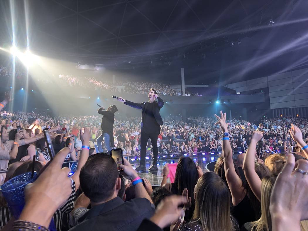 Kevin Richardson is shown at the Backstreet Boys' final "Larger Than Life" residency show at Za ...