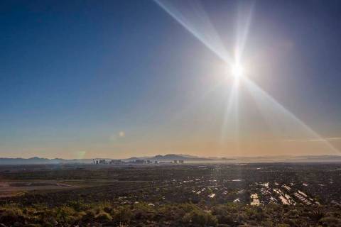Weekend weather should remain sunny and dry in the Las Vegas Valley, but rain is possible on Mo ...