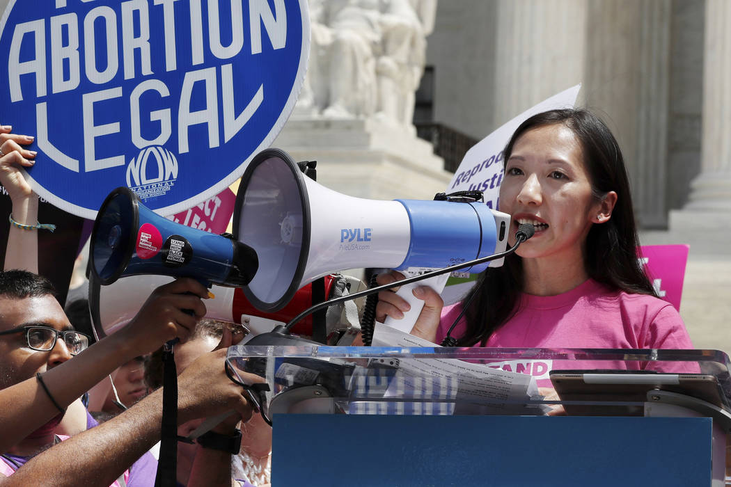 FILE - In this Tuesday, May 21, 2019 file photo, Planned Parenthood President Leana Wen speaks ...