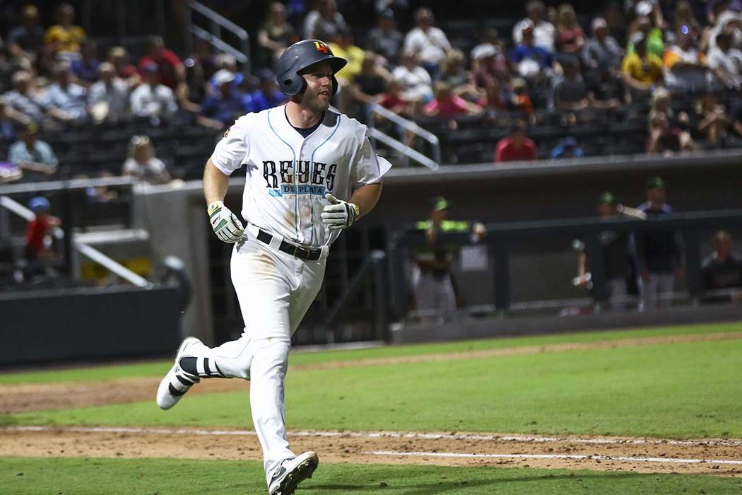 Las Vegas Aviators third baseman Sheldon Neuse (Chase Stevens/Las Vegas Review-Journal file ph ...