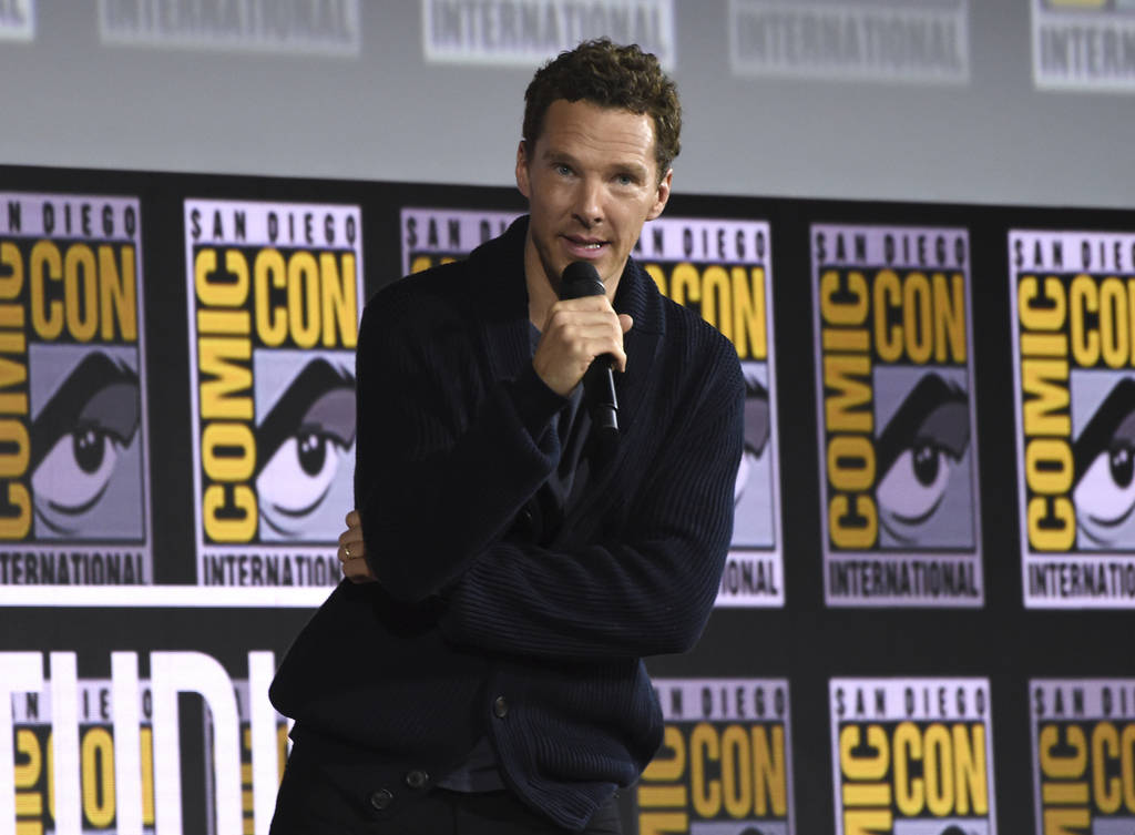 Benedict Cumberbatch attends the 'Doctor Strange in the Multiverse of Madness' portion of the M ...