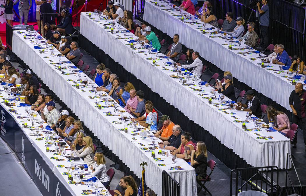 The VIP section is full as the Vegas Rollers battle the Philadelphia Freedoms in their World Te ...