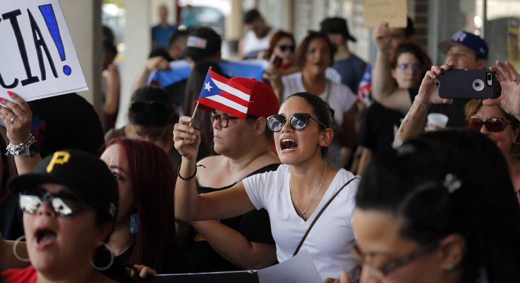 About 200-300 people from the North Texas (Dallas-Fort Worth area) Puerto Rican community gathe ...