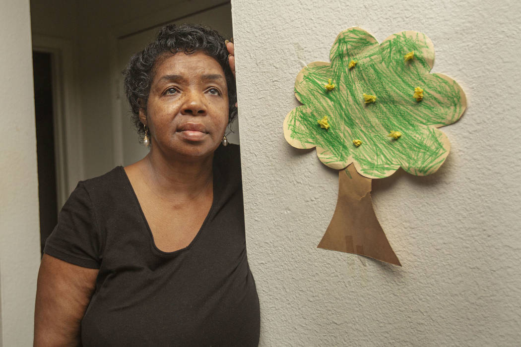 Ruby Davis, 63, is seen at her apartment at Sunset Terrace in Las Vegas, Monday, July 22, 2019. ...