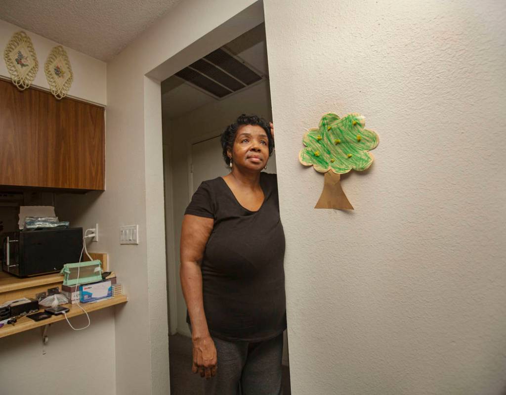 Ruby Davis, 63, is seen at her apartment at Sunset Terrace in Las Vegas, Monday, July 22, 2019. ...