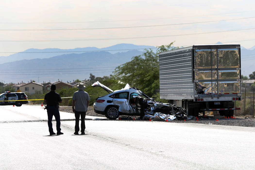 The Clark County coroner’s office has identified the man who died after a white vehicle colli ...