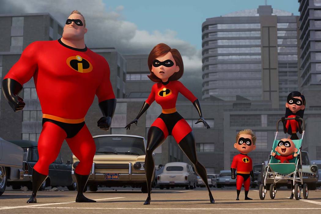 “Incredibles 2" will be shown Thursday night at Downtown Container Park. (Disney-Pixar)