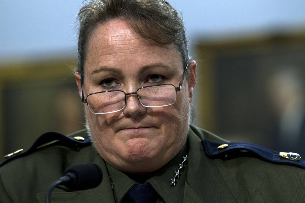 U.S. Border Patrol chief Carla Provost testifies before a House Appropriations subcommittee hea ...