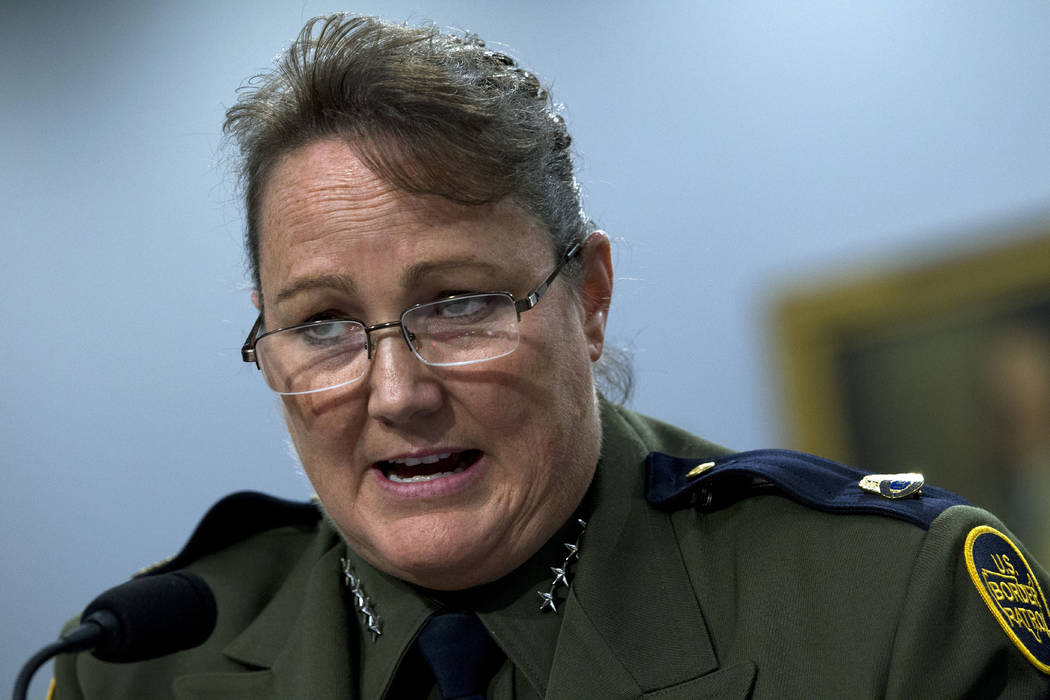 U.S. Border Patrol chief Carla Provost testifies before a House Appropriations subcommittee hea ...