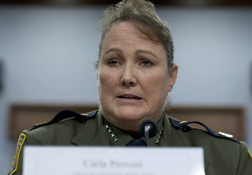 U.S. Border Patrol chief Carla Provost testifies before a House Appropriations subcommittee hea ...