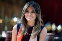 First lady Melania Trump (AP Photo/Luca Bruno)