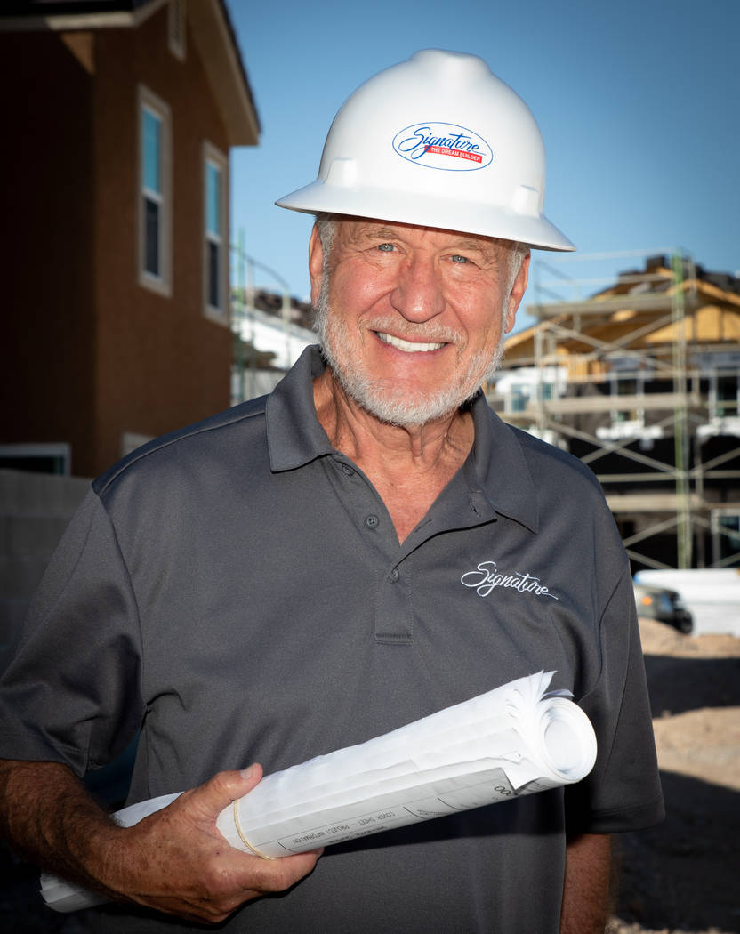 Richard Plaster, CEO of Signature Homes, won the Silver Nugget as part of a Lifetime Achievemen ...