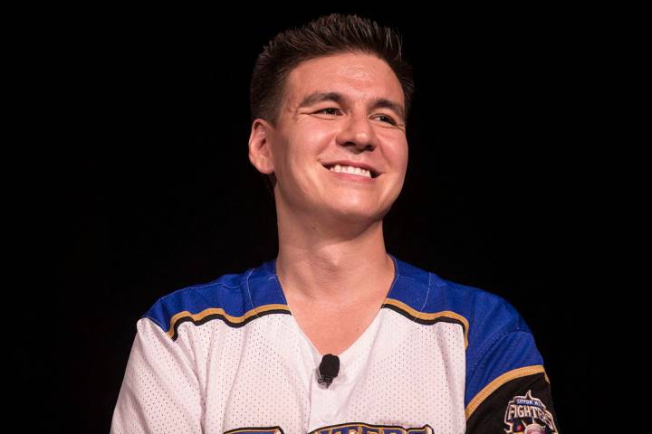 “Jeopardy!” champion James Holzhauer listens to a question from the audience during a semin ...