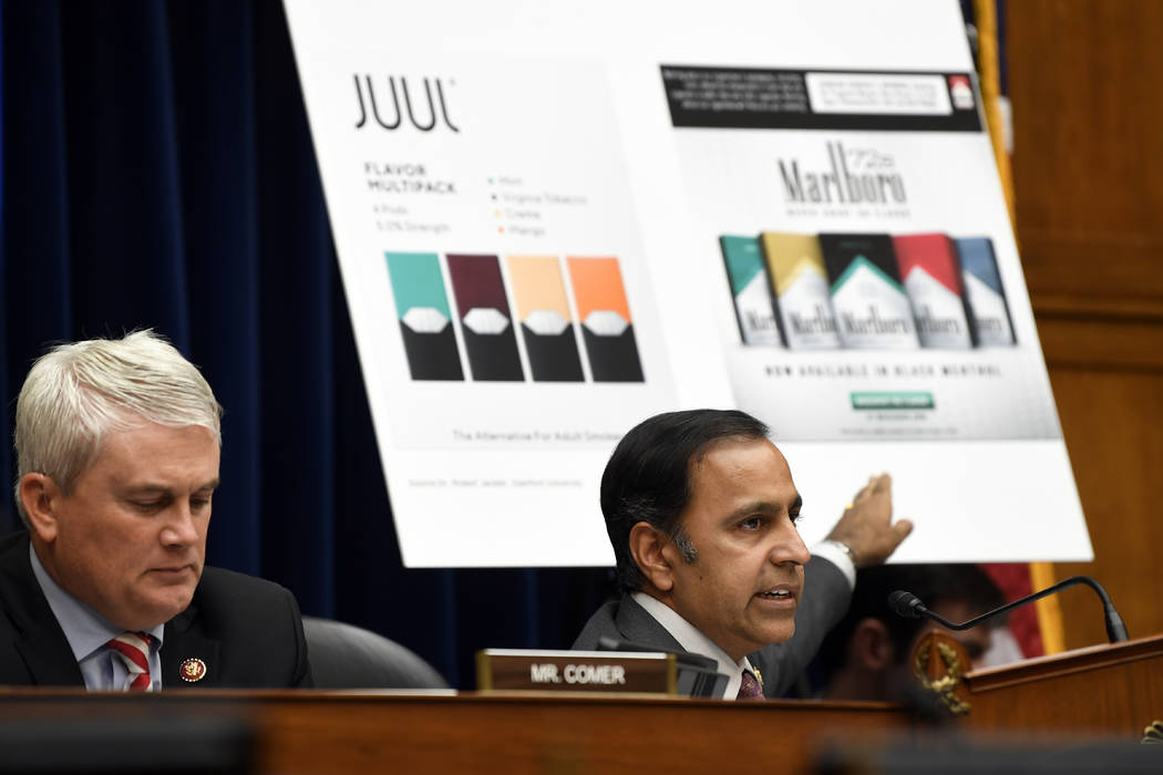 House Oversight and Government Reform subcommittee chair Rep. Raja Krishnamoorthi, D-Ill., righ ...