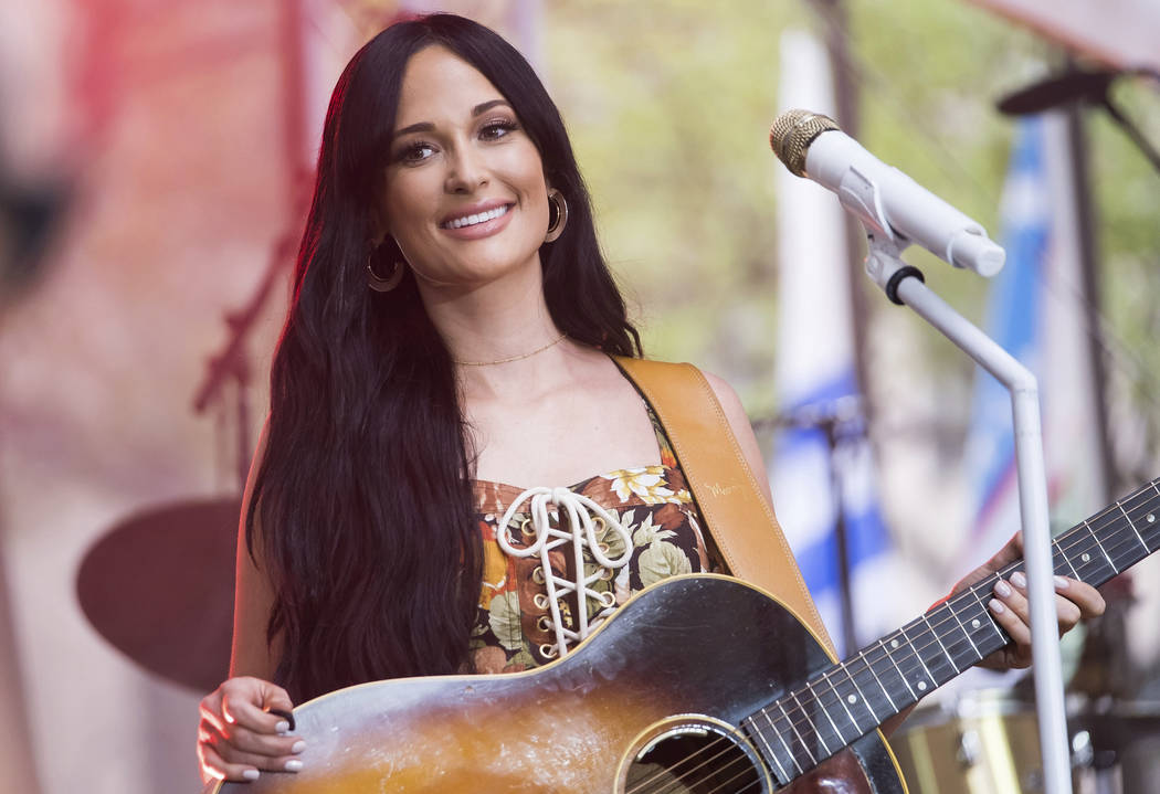 Kacey Musgraves performs on NBC's Today show at Rockefeller Plaza on Friday, July 19, 2019, in ...