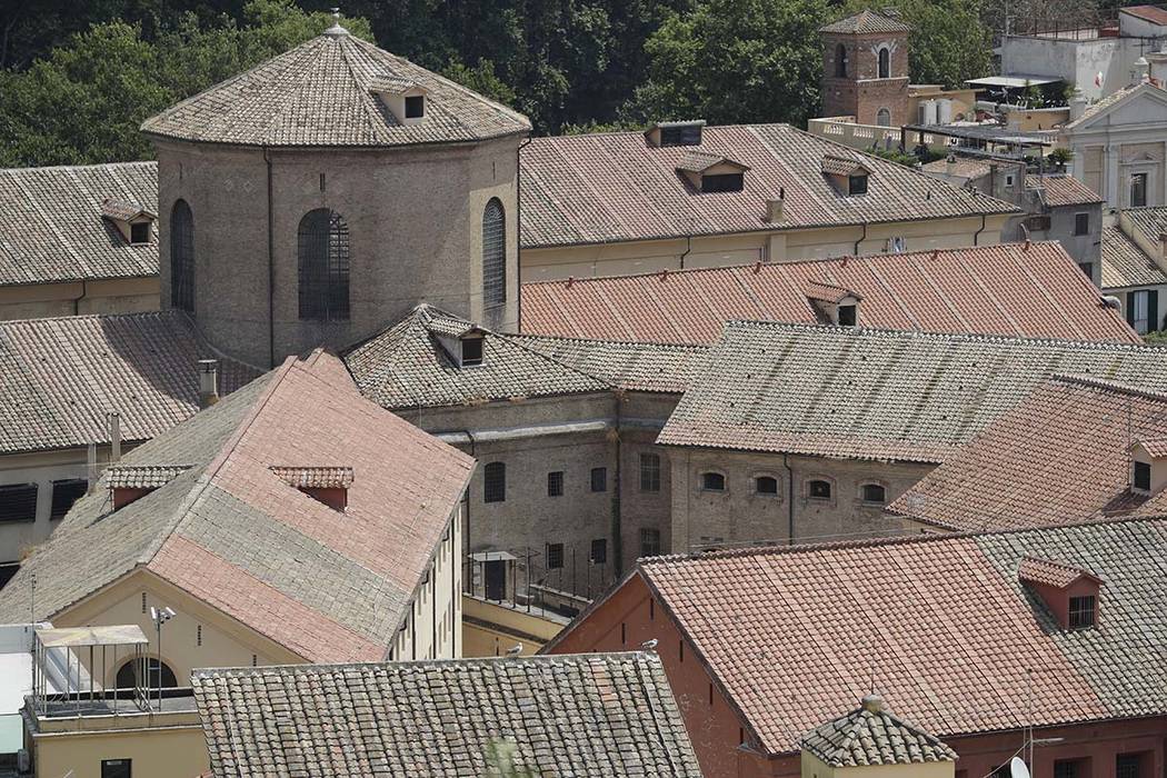 A view from the above of the Regina Coeli prison, where the alleged murderers of carabiniere Ma ...