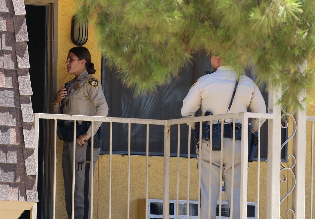 Las Vegas police are investigating a womanճ death following a domestic disturbance at Sie ...