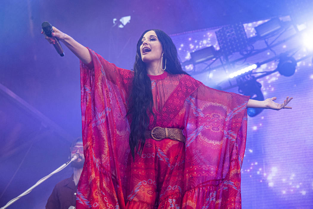 Kacey Musgraves performs at the Bonnaroo Music and Arts Festival on Saturday, June 15, 2019, in ...