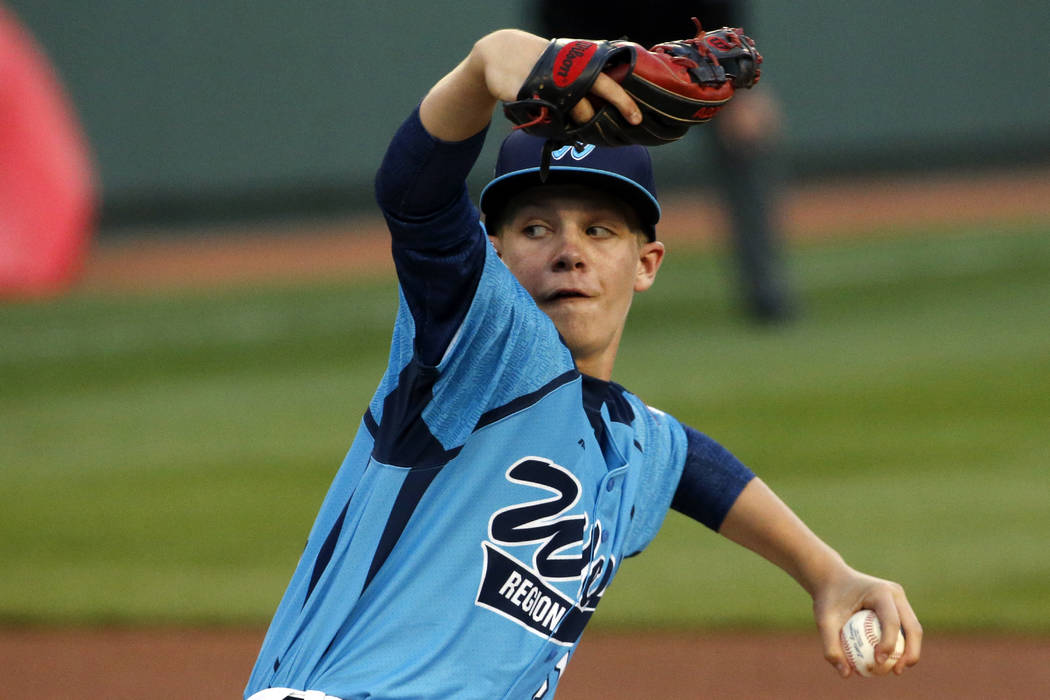 Las Vegas pitcher Austin Kryszczuk delivers during the second inning of a baseball game against ...