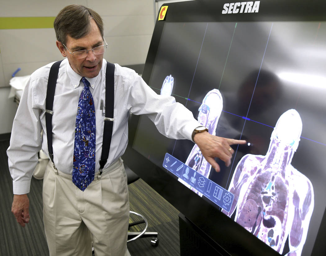 Dr. Jeffrey Fahl, professor of pediatrics and chair of the anatomy program for the UNLV School ...