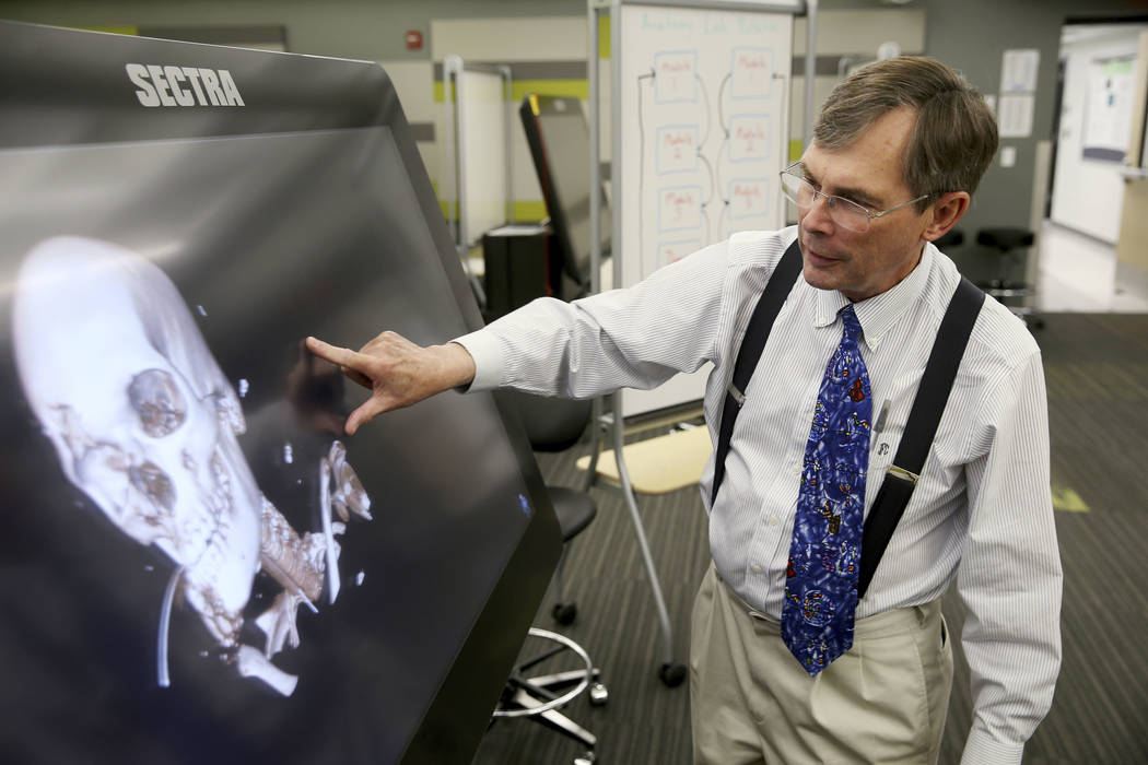 Dr. Jeffrey Fahl, professor of pediatrics and chair of the anatomy program for the UNLV School ...