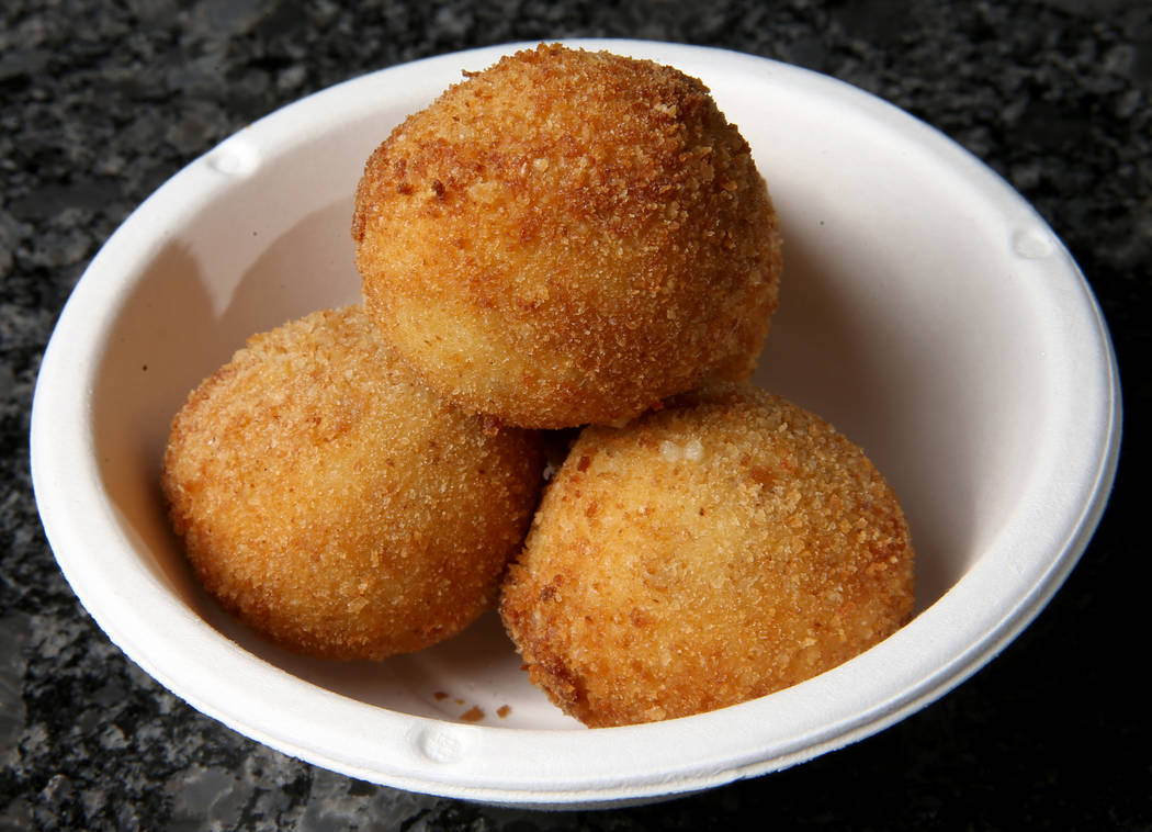 Croquetas at Valencian Gold in Las Vegas Thursday, July 25, 2019. The concept of the restaurant ...