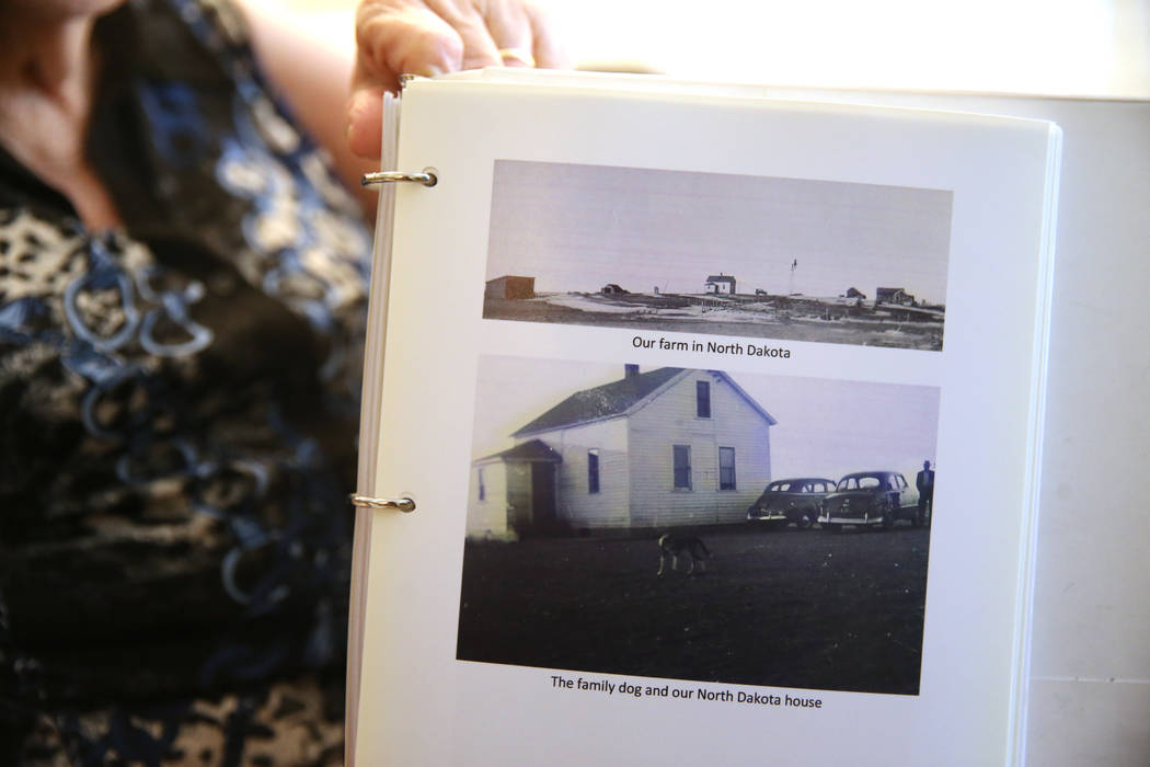 Photos of the family farm of Etta Baykara, 91, at her home in Las Vegas, Wednesday, Aug. 7, 201 ...