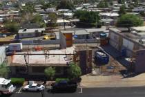 An aerial view of the construction site at South Water Street photographed on Friday, July 26, ...