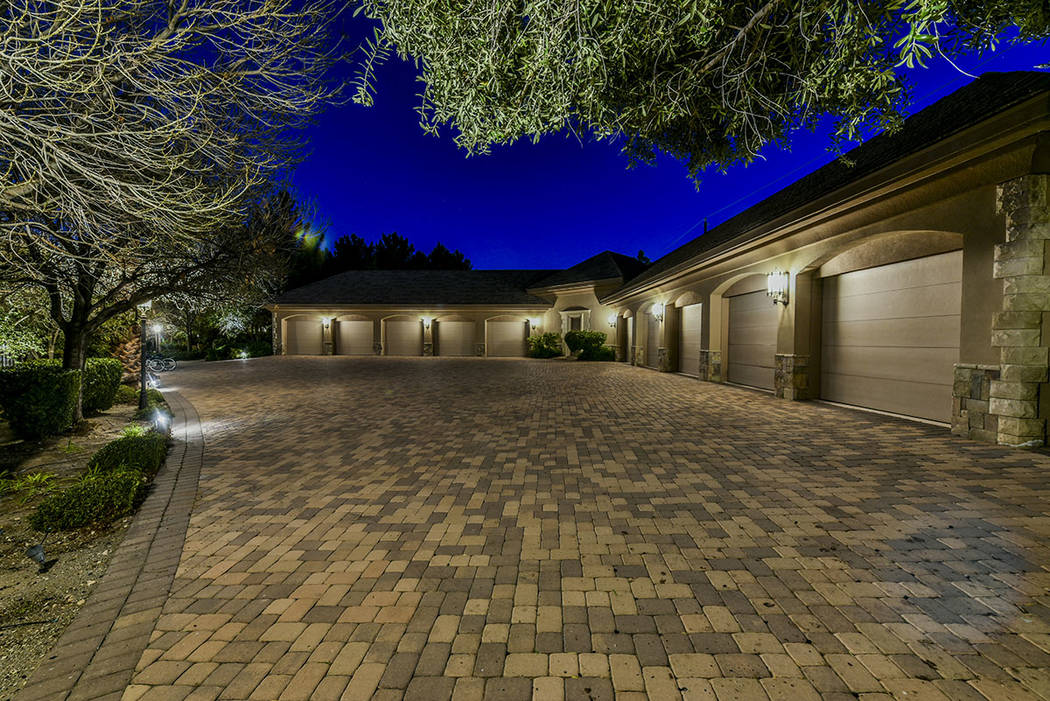 The home at 8101 Obannon Drive has a 10-car garage. (Paragon Premier Properties)