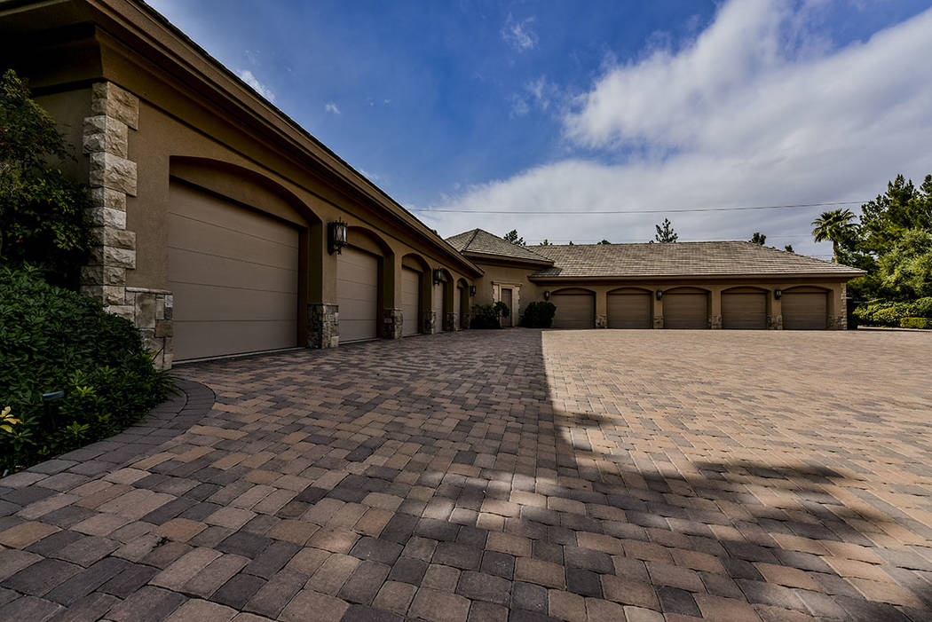 The home at 8101 Obannon Drive has a 10-car garage. (Paragon Premier Properties)