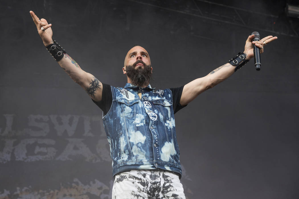 Jesse Leach of Killswitch Engage performs at the Sonic Temple Art and Music Festival at Mapfre ...