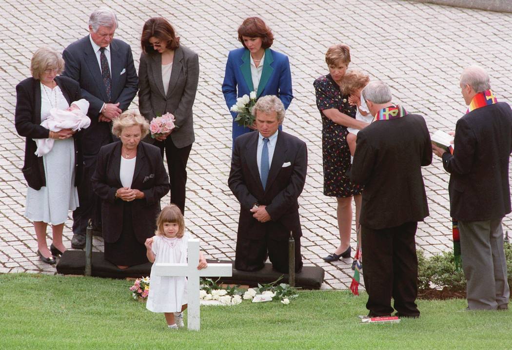 Sen. Edward Kennedy, D-Mass., top left, stands next to his wife Victoria Reggie Kennedy, right, ...