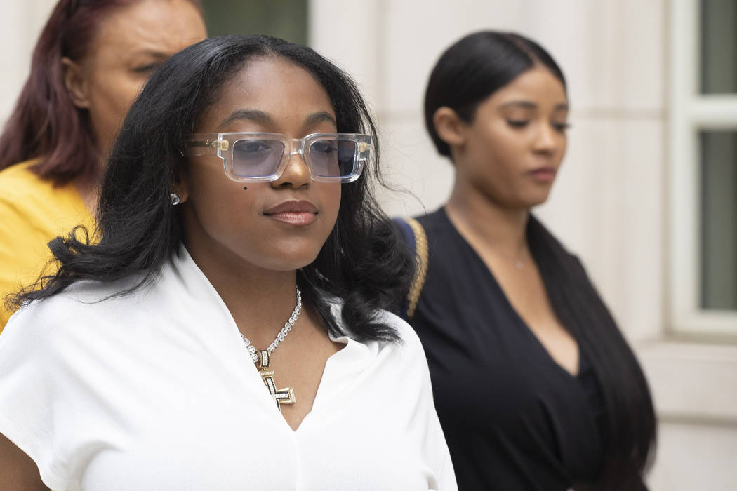 Azriel Clary, left, and Joycelyn Savage, right, two women who lived in Chicago with R&B singer ...