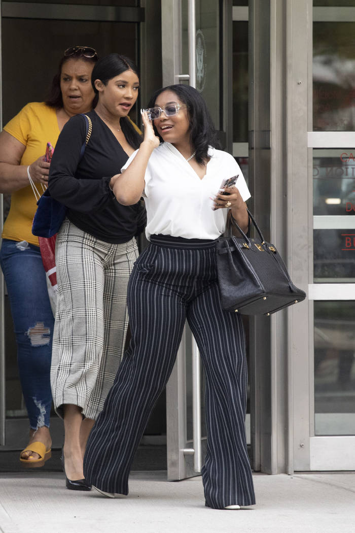 Azriel Clary, right, and Joycelyn Savage, two women who lived in Chicago with R&B singer R. Kel ...