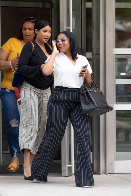 Azriel Clary, right, and Joycelyn Savage, two women who lived in Chicago with R&B singer R. Kel ...