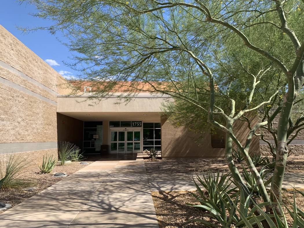 Alexander Library pictured on Aug. 1. (Mia Sims, Las Vegas Review-Journal/@miasims___)