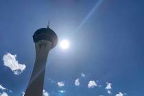 Las Vegas sits in an excessive heat warning through Monday with temperatures expected in the lo ...