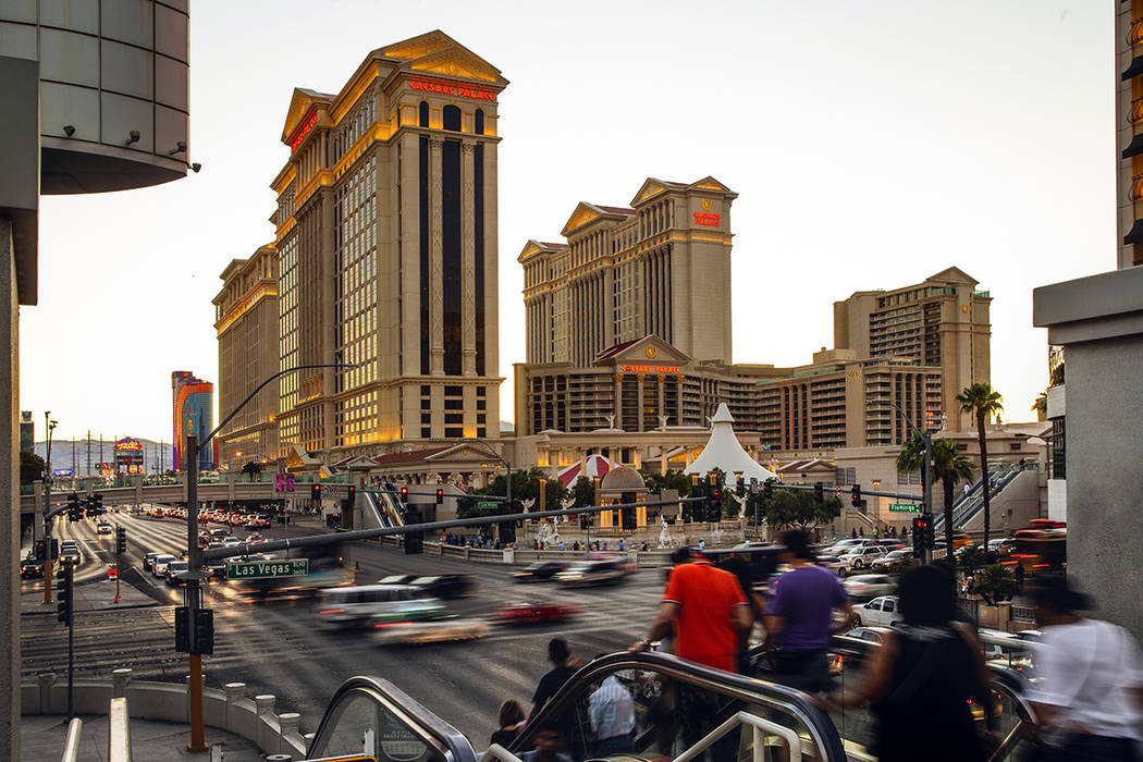 A Sunday, June 23, 2019, photo shows Caesars Palace in Las Vegas. A casino juggernaut was forme ...