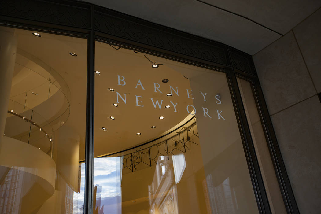 Barneys New York at the Grand Canal Shoppes at the Venetian hotel-casino in Las Vegas, Tuesday, ...