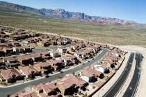 The Paseos in Summerlin, with the Spring Mountain in the background. (Las Vegas Review-Journal)