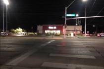 Henderson police shot a man as he tried to flee after a robbery was reported at a 7-Eleven at B ...