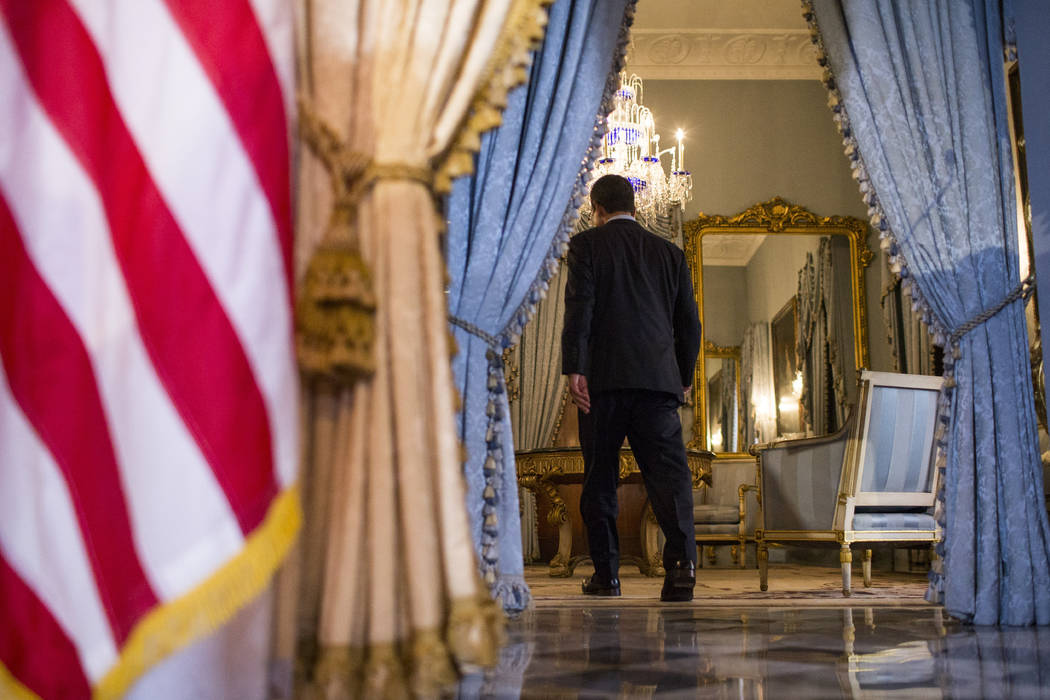 Pedro Pierluisi, sworn in as Puerto Rico’s governor last week, exits after speaking at a ...