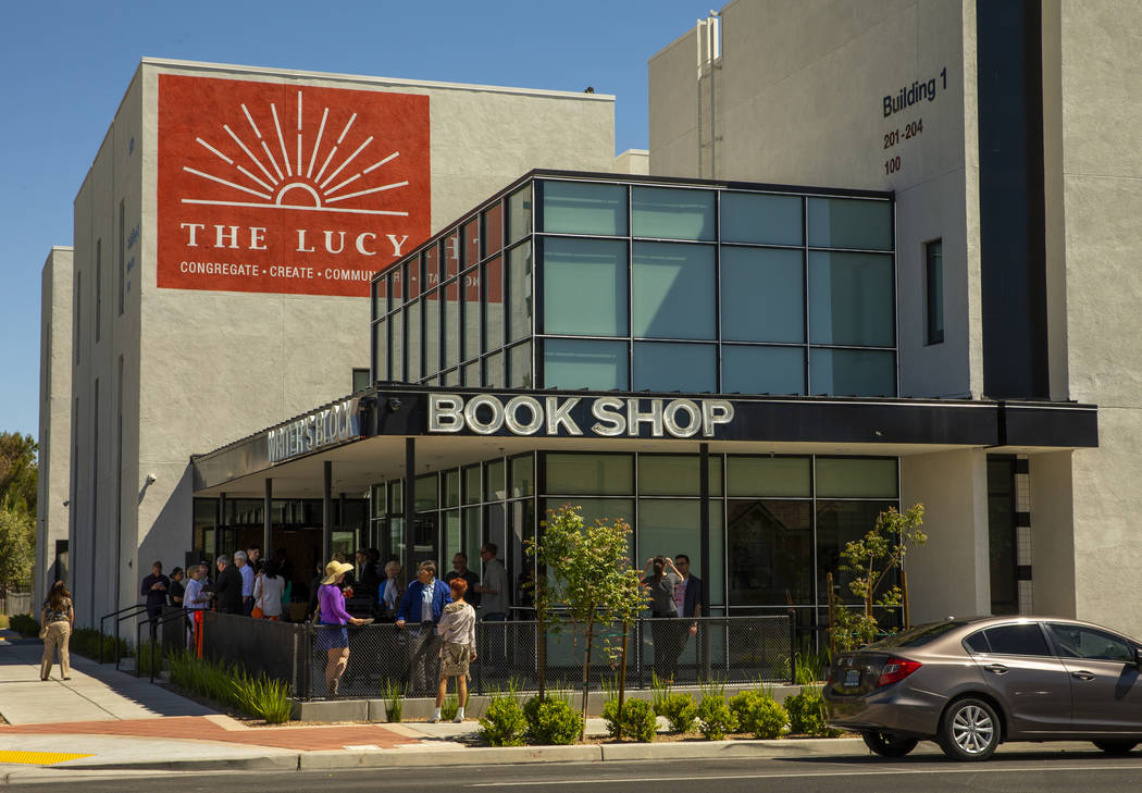 A view of the Writer's Block bookstore's new location in downtown Las Vegas on April 13, 2019. ...