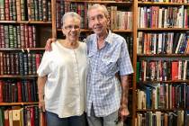 Myrna and Lou Donato in their bookstore, Amber Unicorn Books. (Madelyn Reese/View) @MadelynGReese