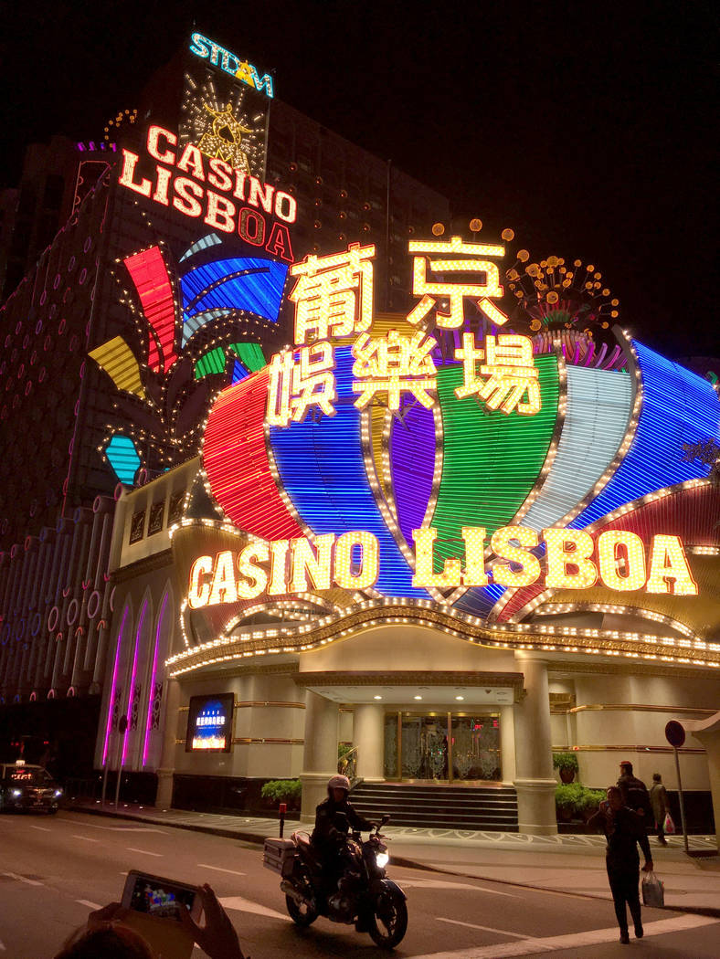 This Jan. 11, 2018 file photo shows the Casino Lisboa in Macao. (Chitose Suzuki/Las Vegas Revie ...